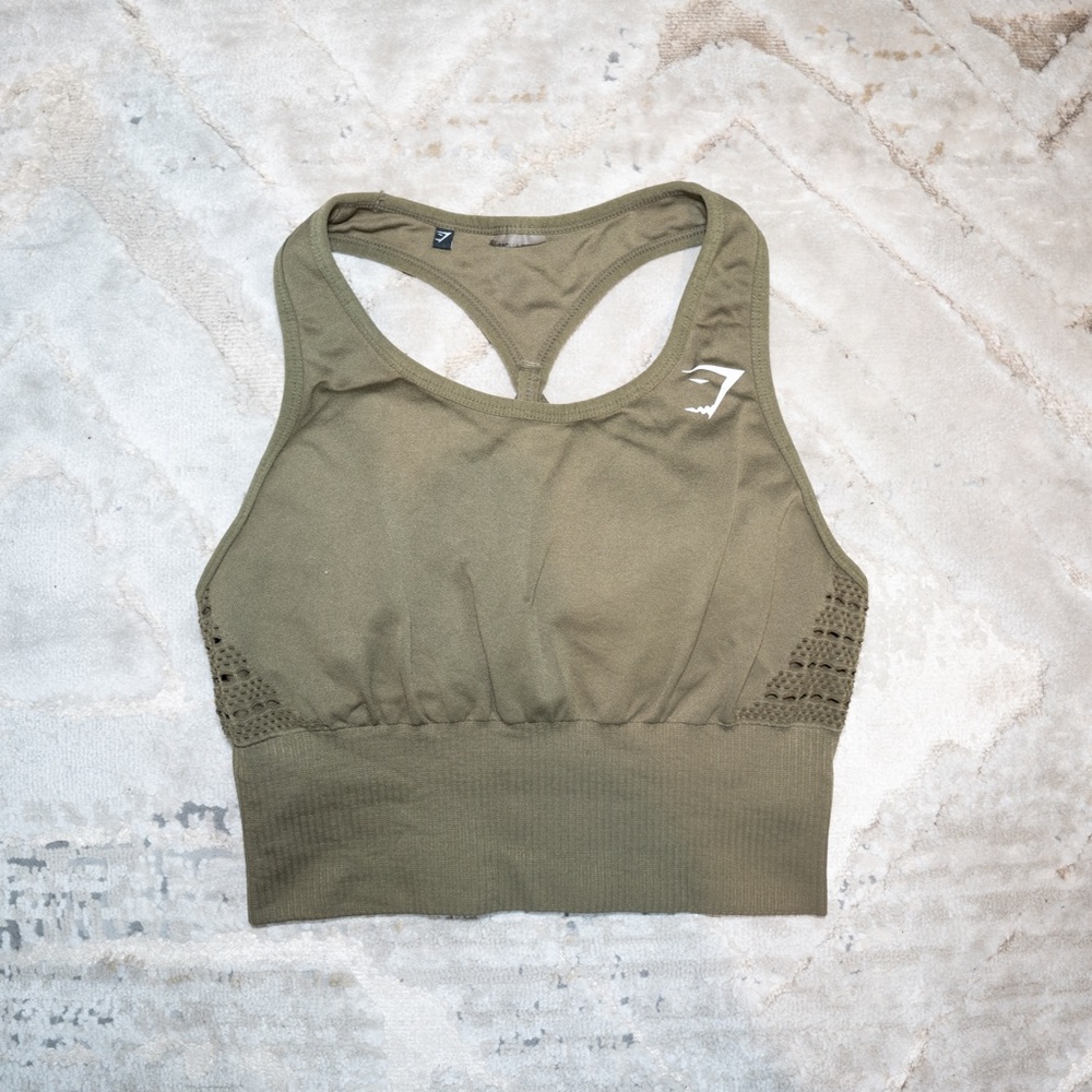GYMSHARK Energy Seamless Crop Vest Sports Bra